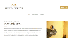 Desktop Screenshot of apartamentospuertadeleon.com